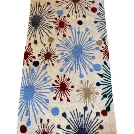 Living Room Wool Starburst Rug